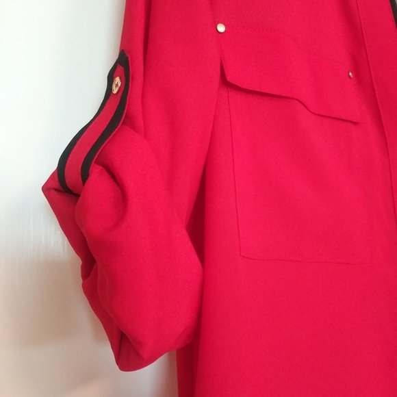 NWT ❤️ Calvin Klein Modern Essentials Blouse - Picture 3 of 6